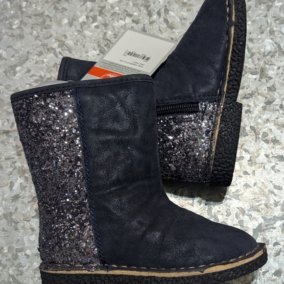 NWT New Carter's Size 7 Baby Toddler Boots Glitter Glitz - Picture 5 of 5